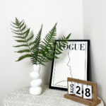 Artificial tropical fern leaves