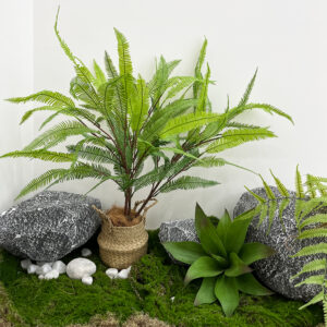 Artificial fern leaf grass