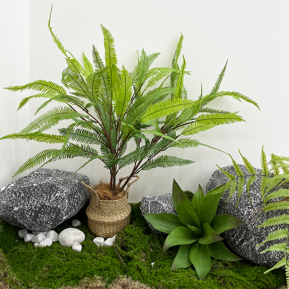 Artificial fern leaf grass