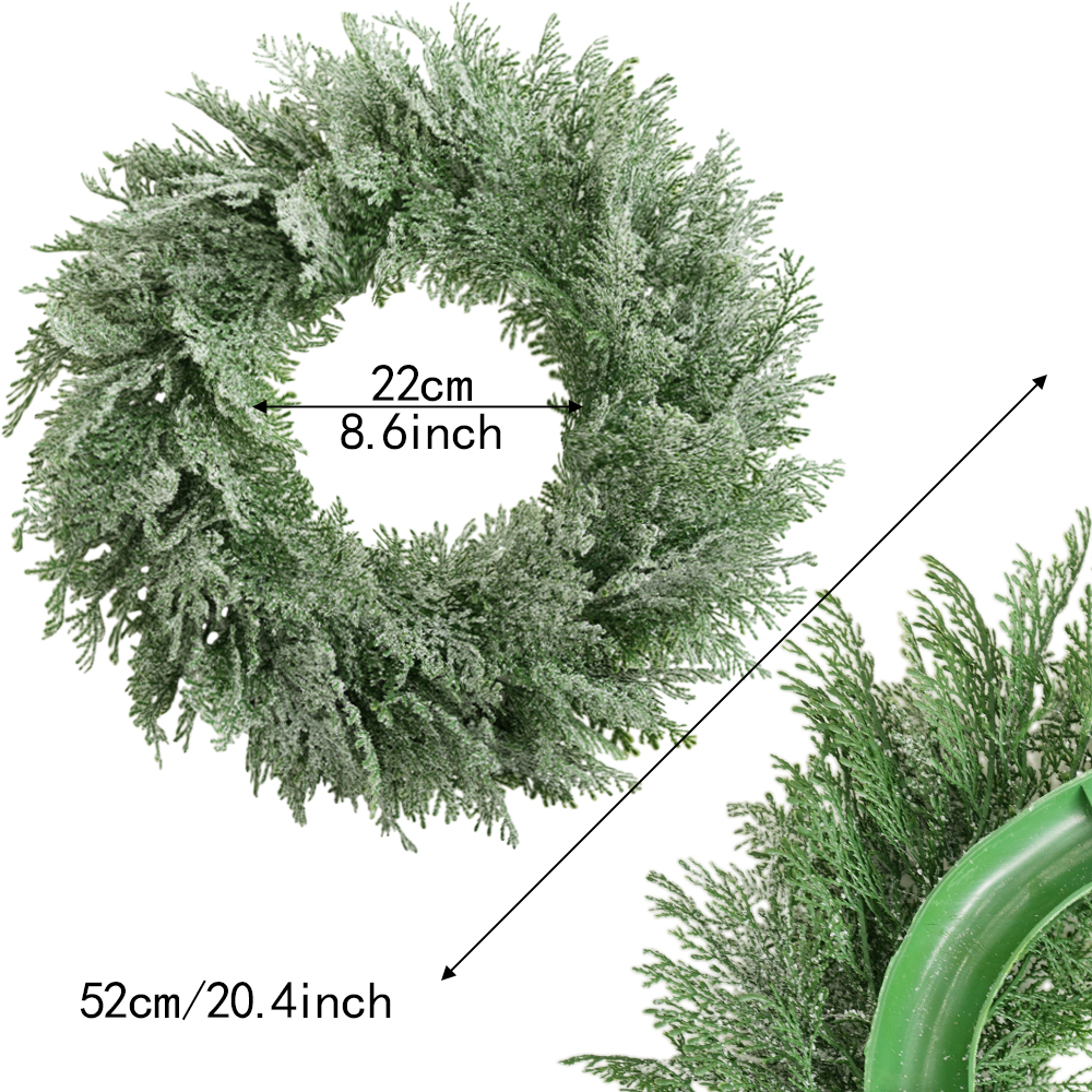 Simulated Christmas wreath