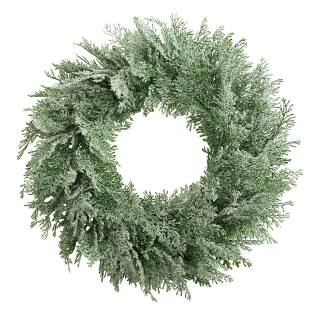 Simulated Christmas wreath