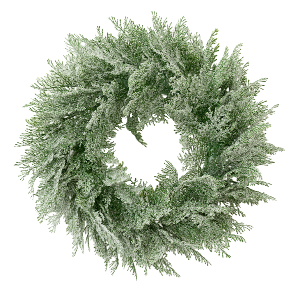 Simulated Christmas wreath