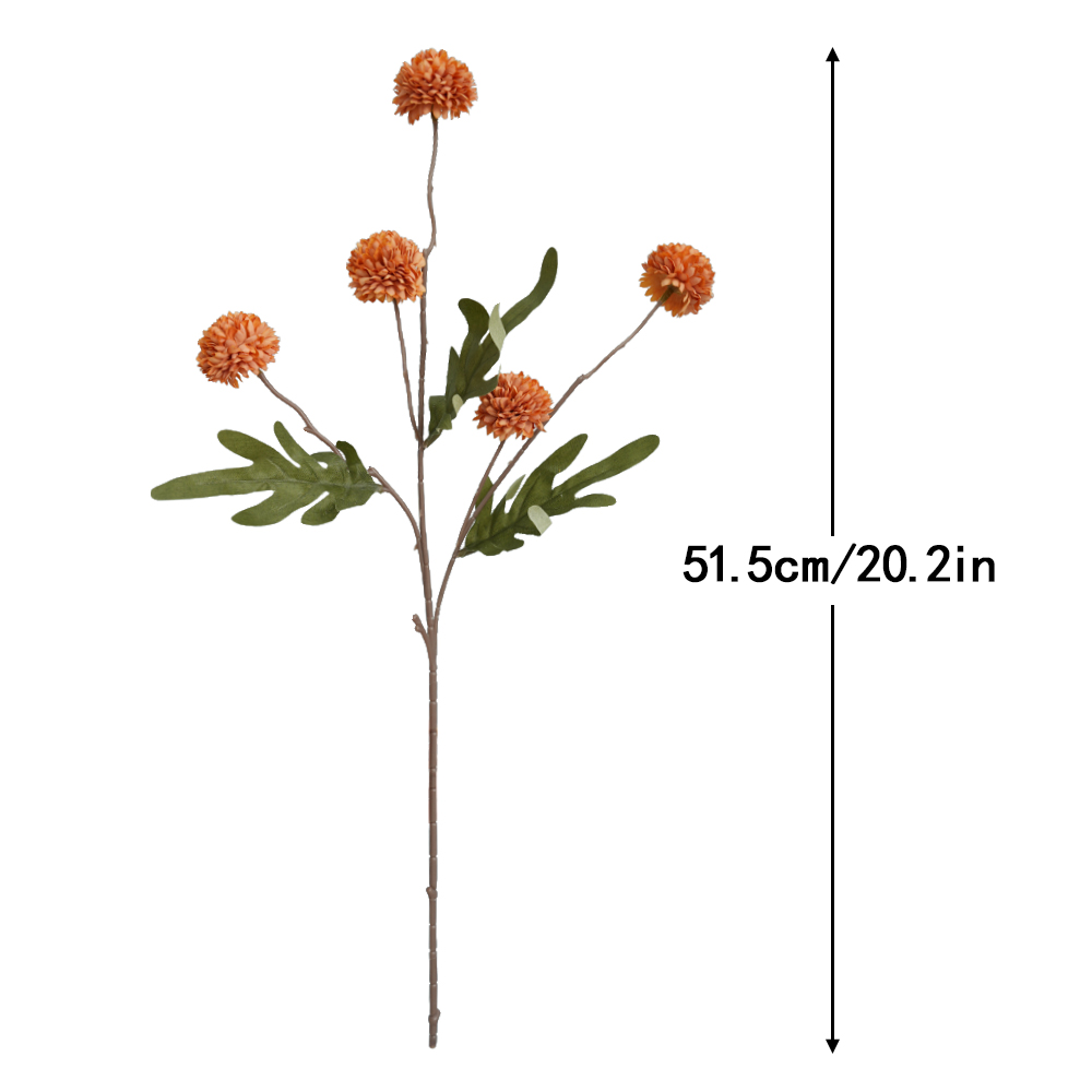 Artificial Autumn Color 5-head Dandelion