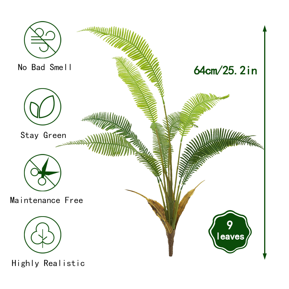 Artificial fern feather tricolor