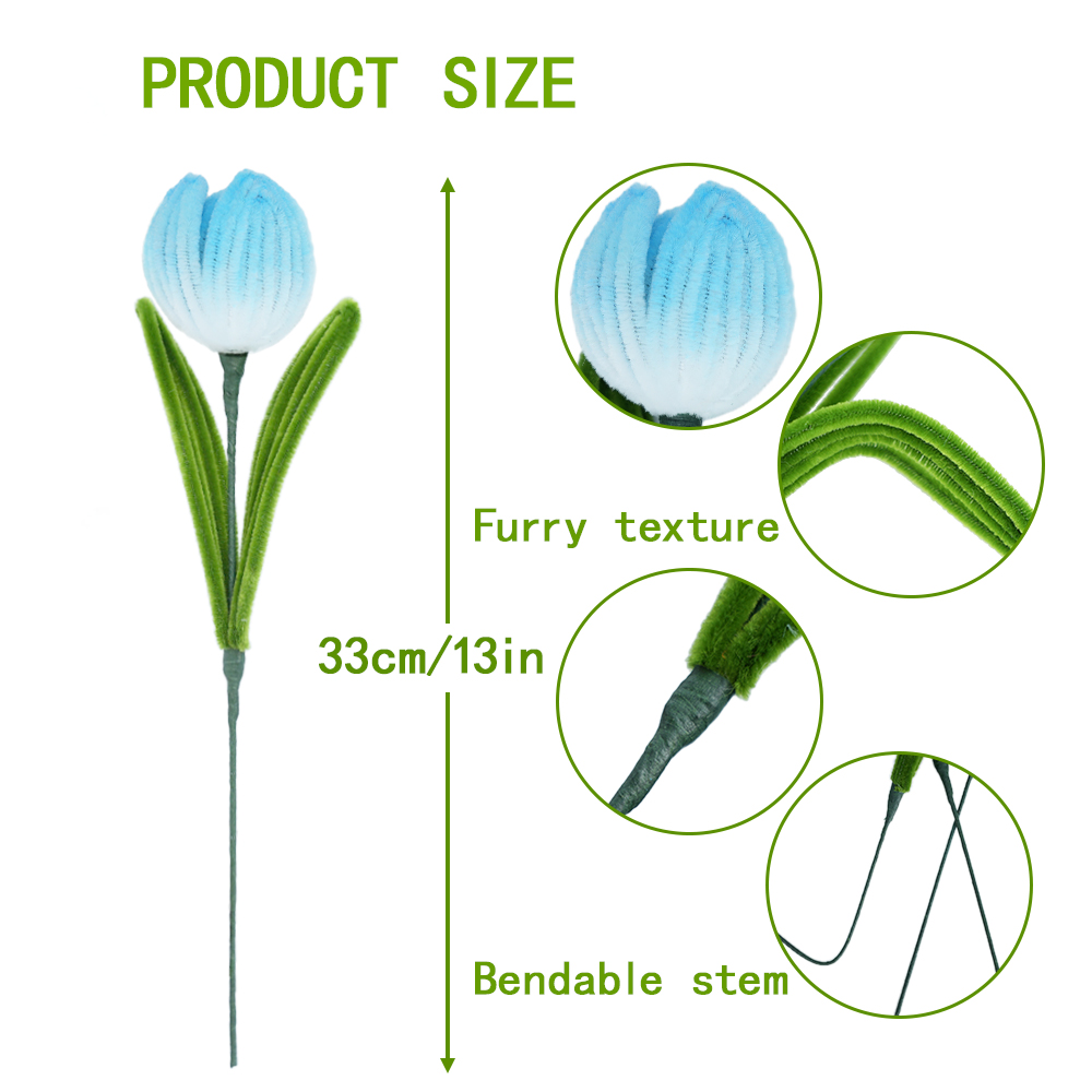 Tulip twist stick flower