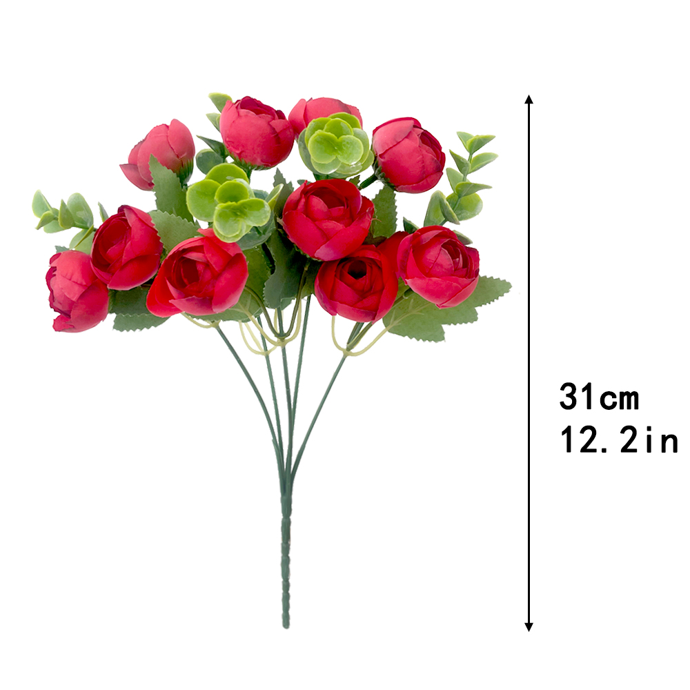 Artificial Flowers Eucalyptus Rose