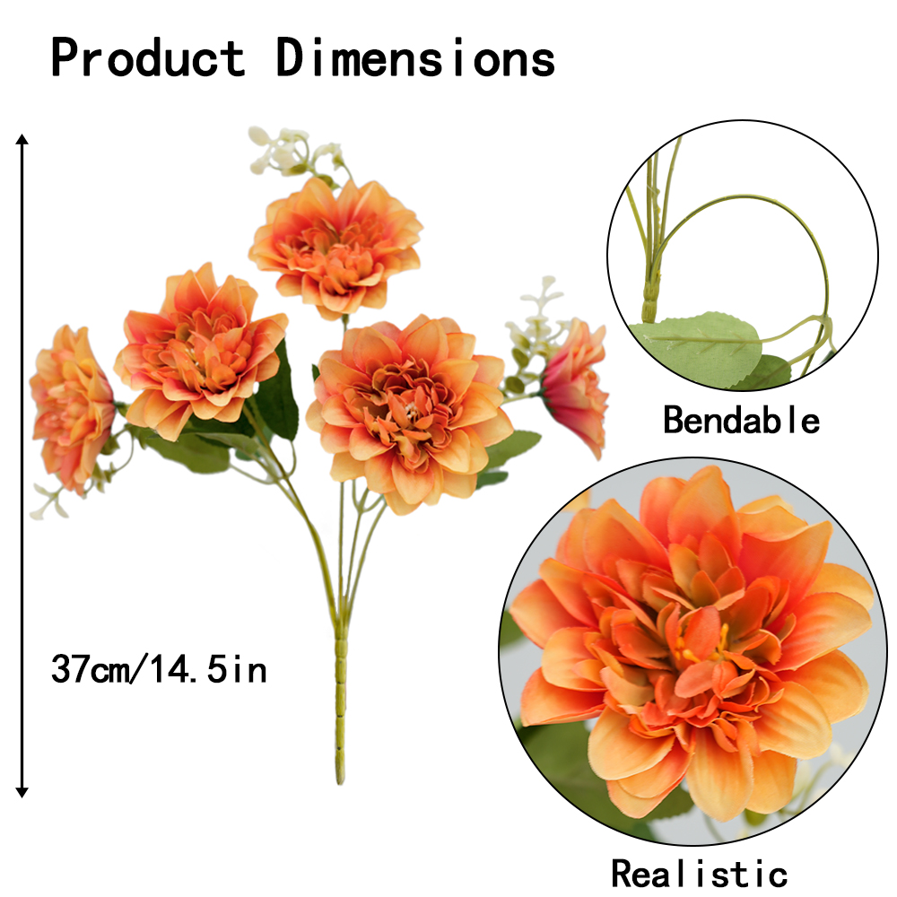 Artificial Dahlia Flowers