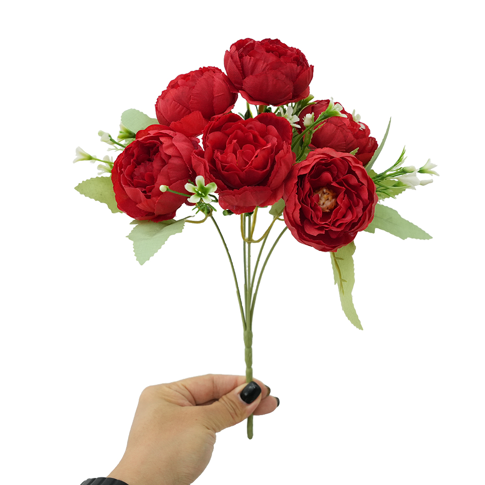 Simulation rose peony bouquet
