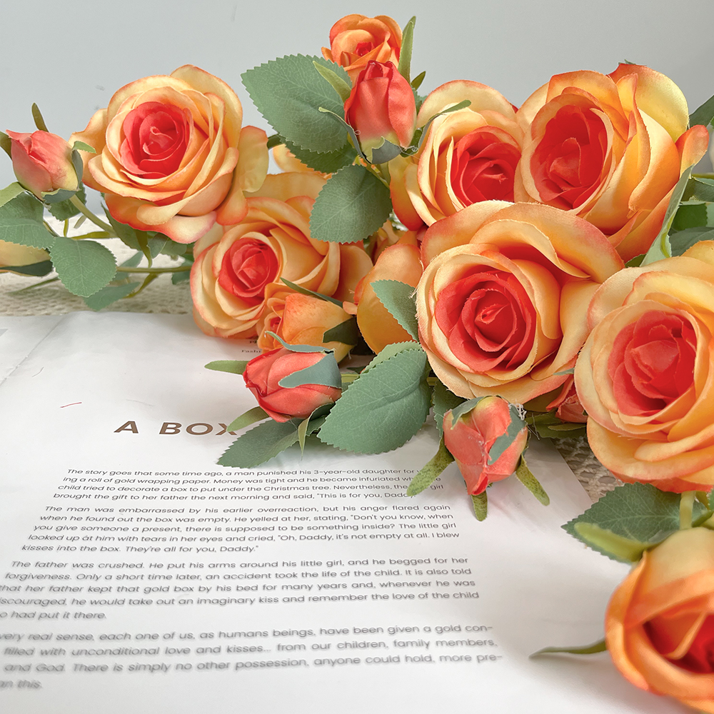 黄色3 Simulated Single Rose