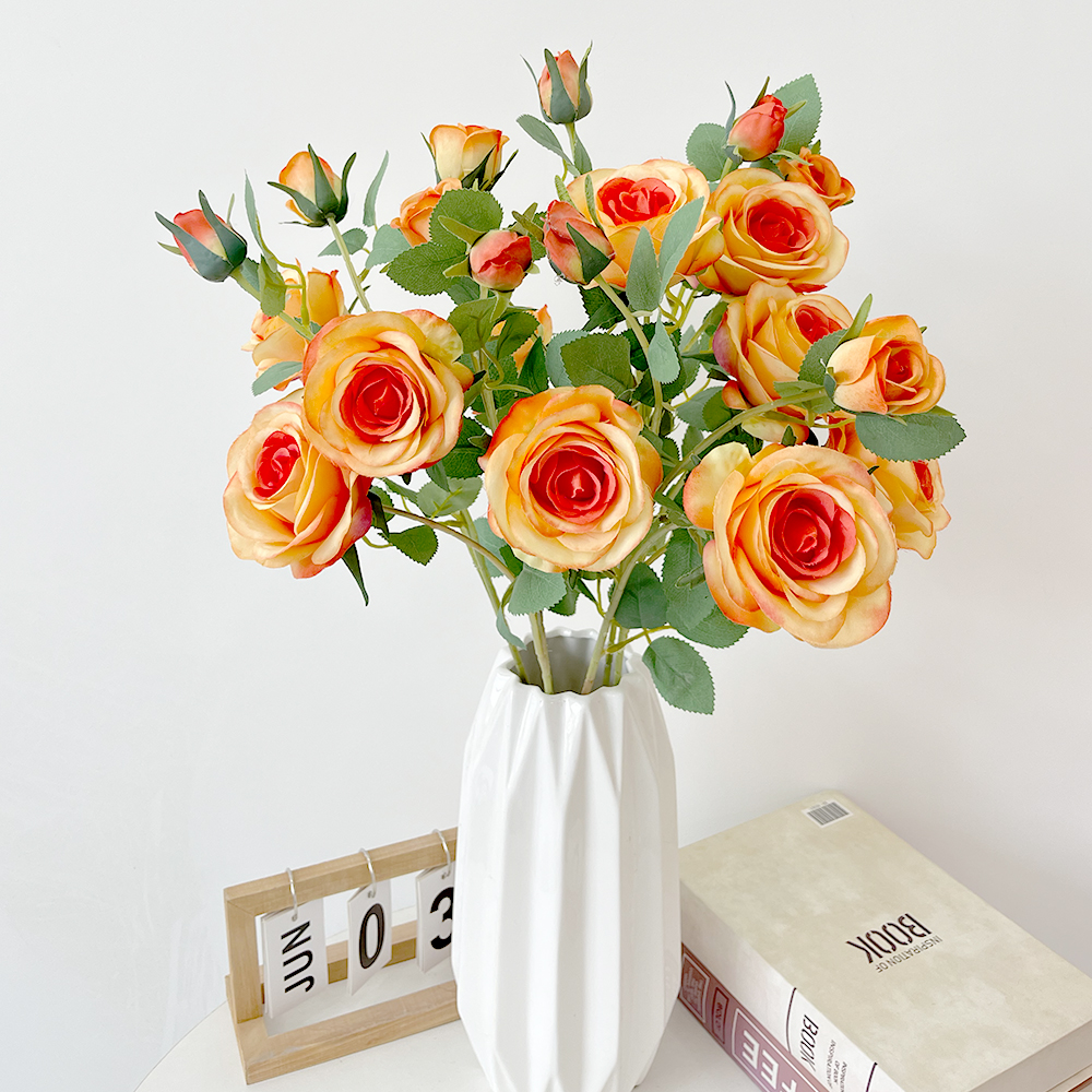 黄色3 Simulated Single Rose