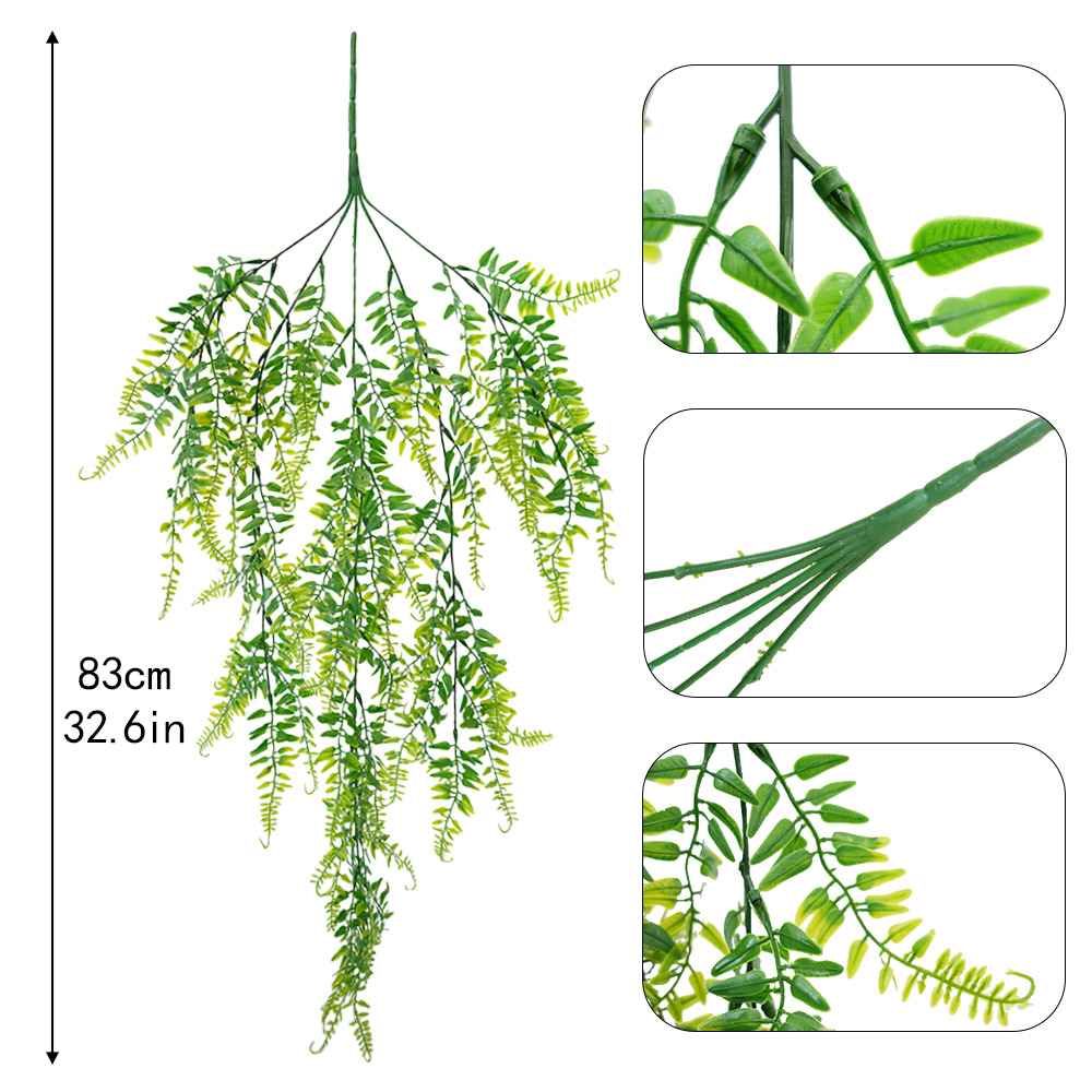 Simulated Persian fern leaves