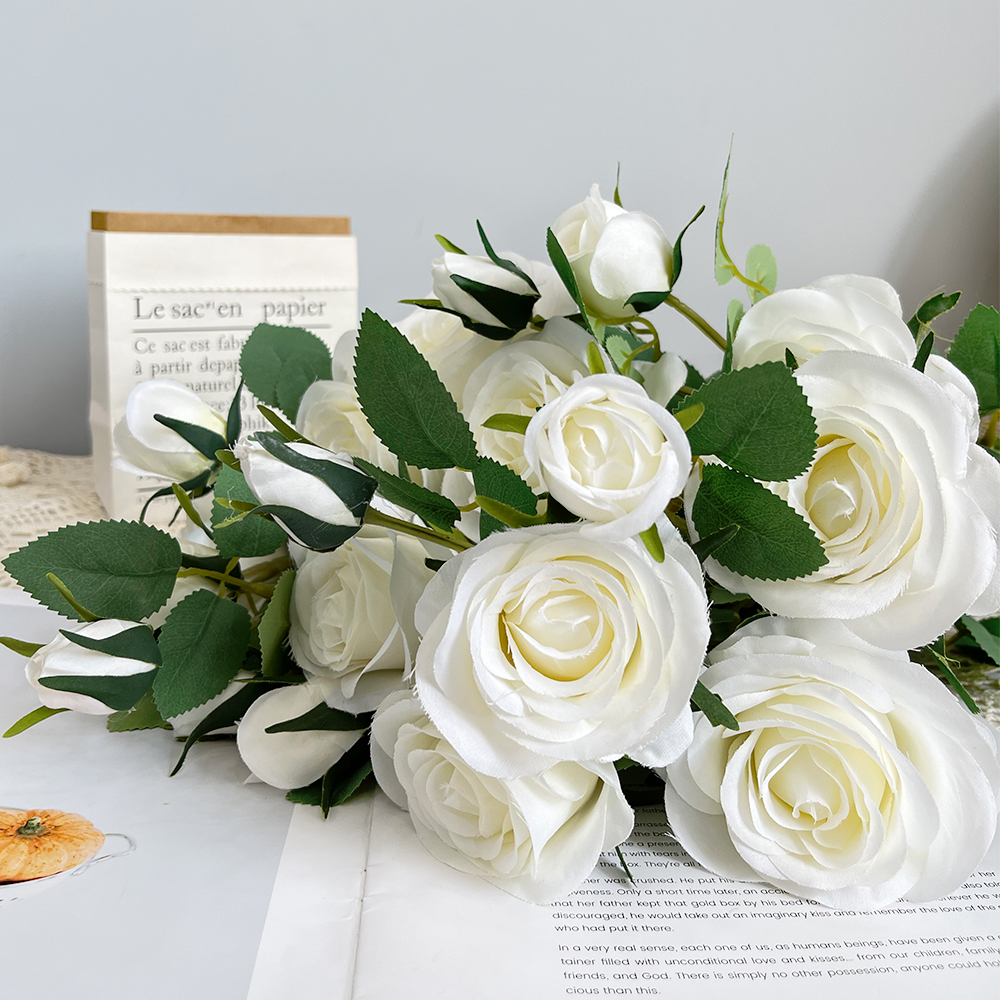 黄色3 Simulated Single Rose