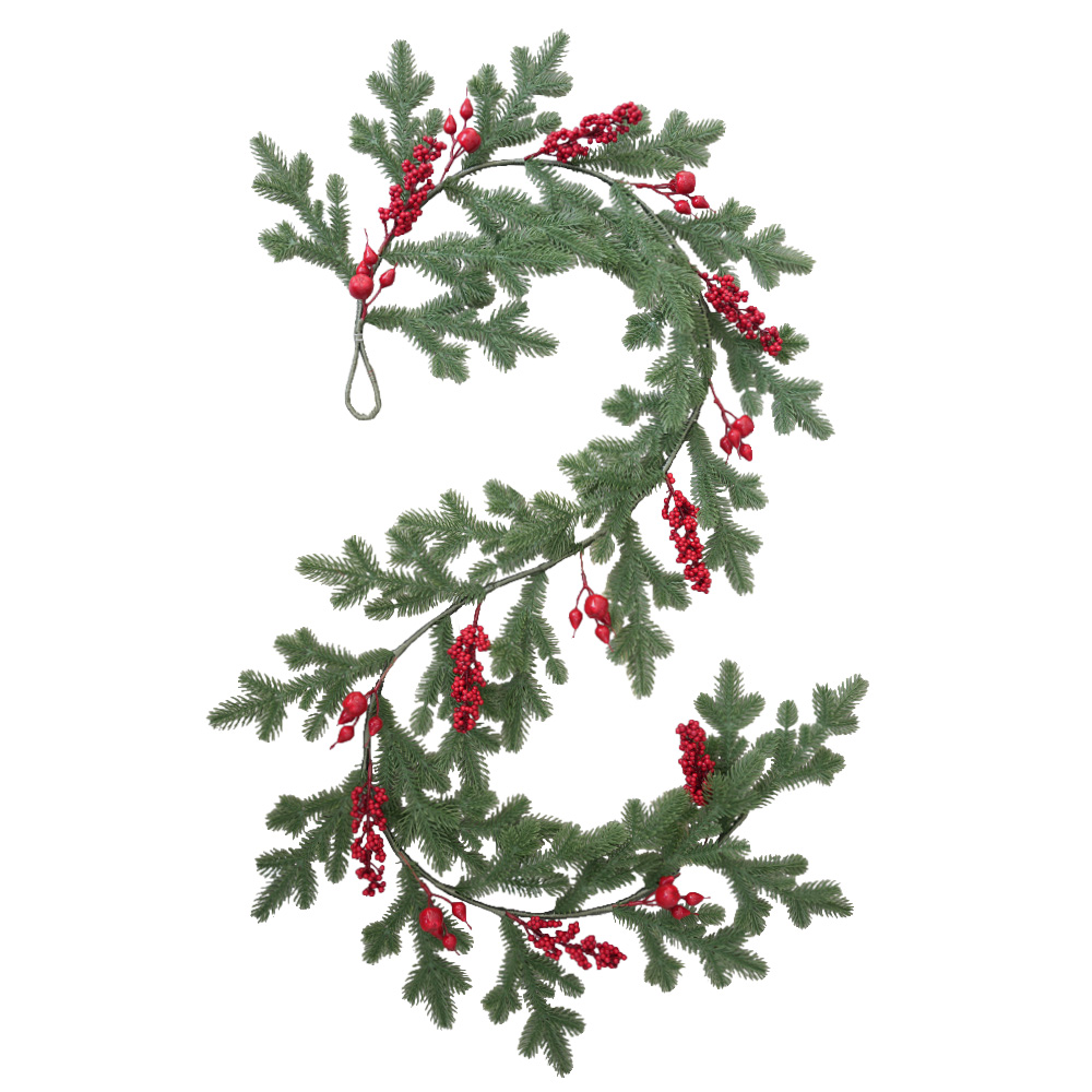 Simulation of Christmas red vine