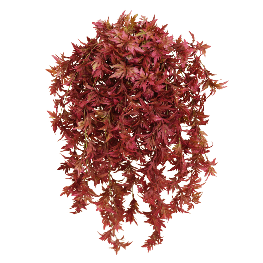 Artificial Plant Red Maple Leaf