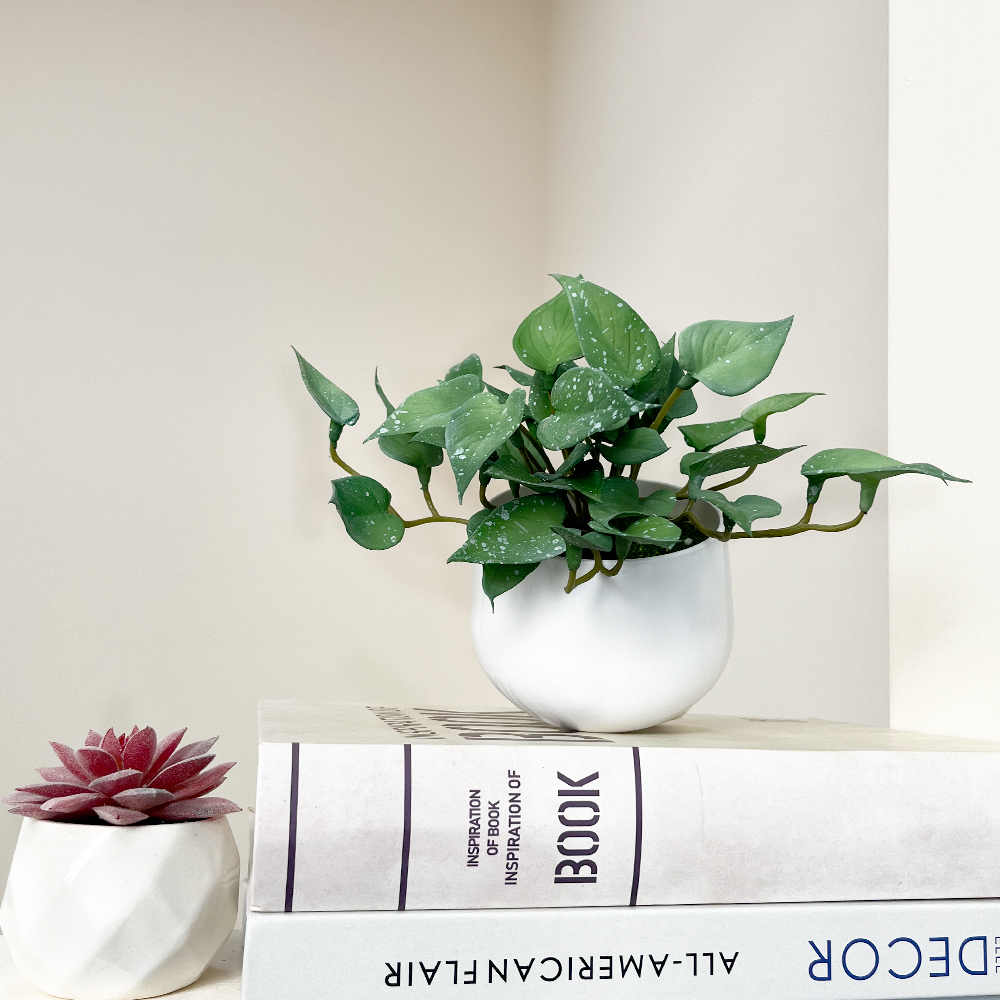 6 Soft Glue Artificial Plant Green