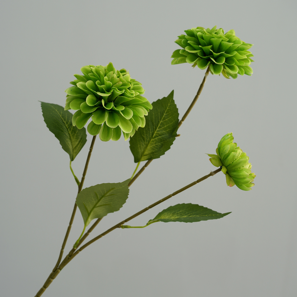 Artificial flowers with 3 heads of dark fragrance