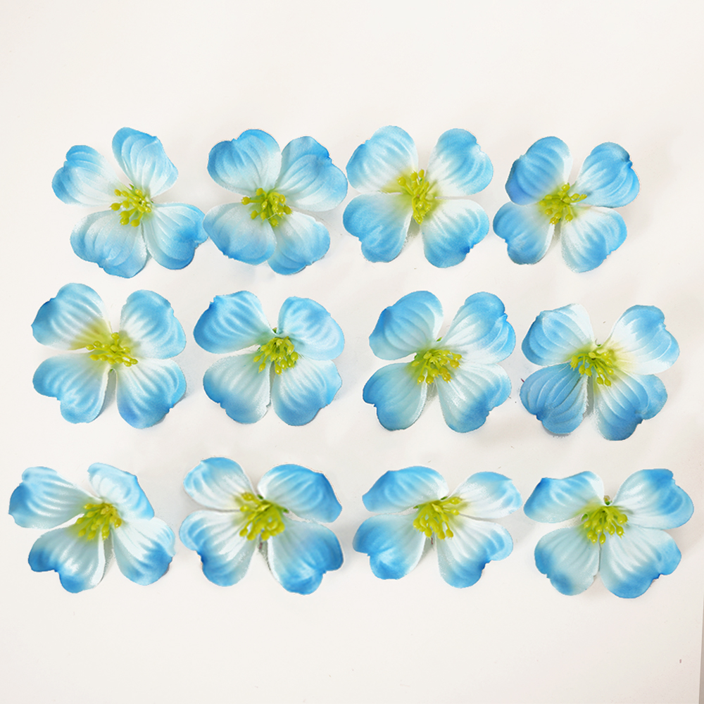 Artificial four-photo flower head