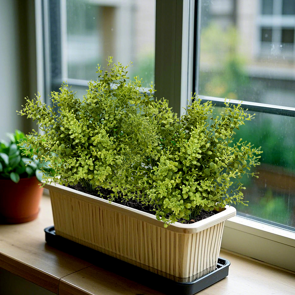 Man-made green ferns
